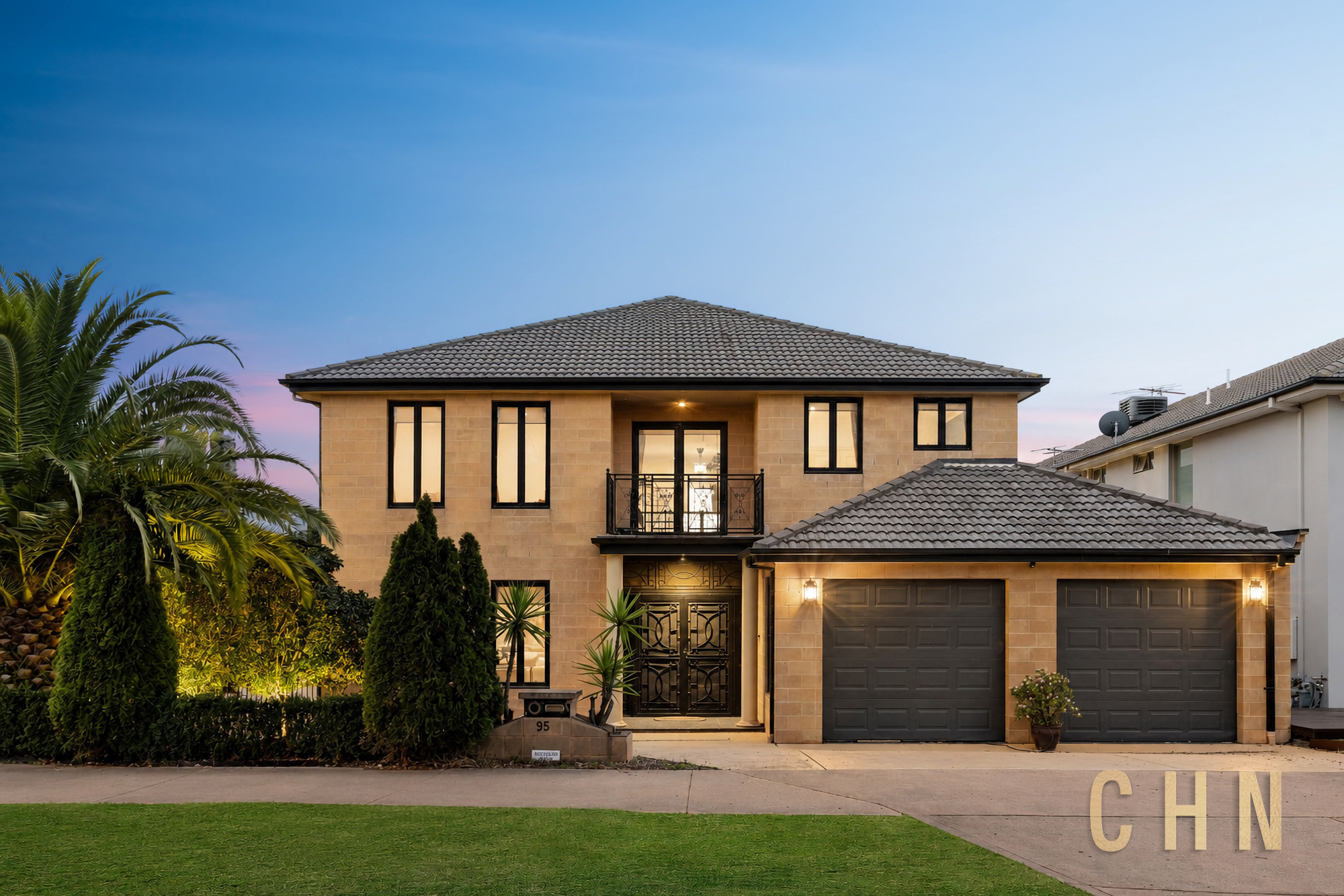 Waterfront home at 95 Sanctuary Lakes South Boulevard